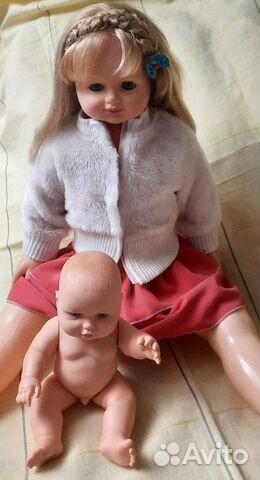 Кукла говорящая 86см и пупс резиновый 30см 3шт