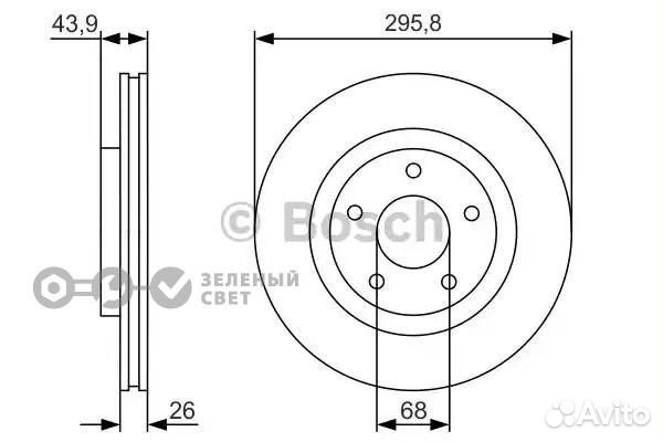 Bosch 0986479R89 Диск тормозной передний nissan qa
