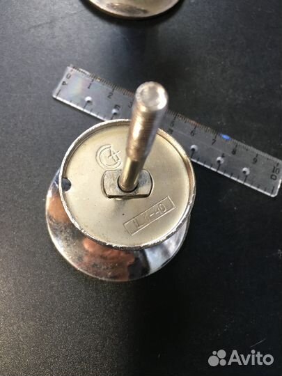 Дверные ручки круглые металл 2 шт. СССР винтаж