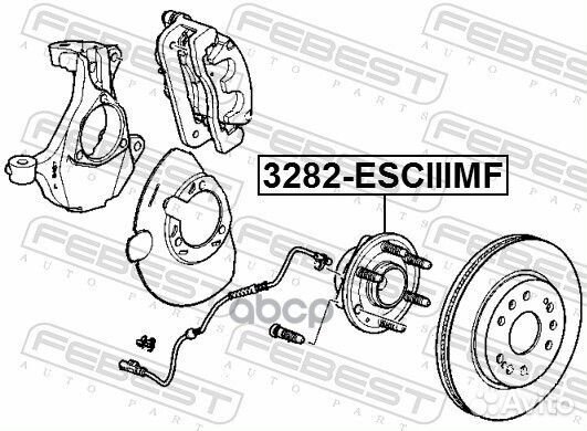 3282-esciiimf к-кт подшипника ступицы передней
