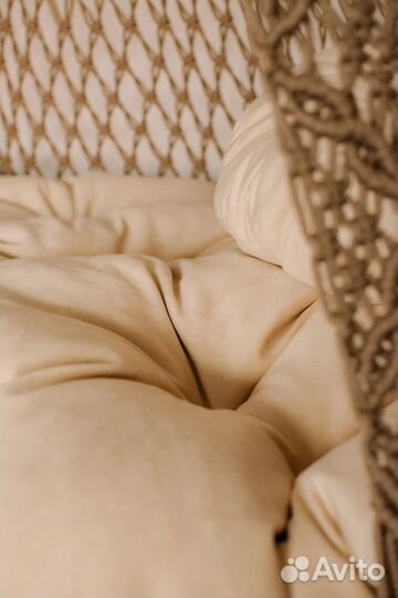 Подвесное кресло, диван в технике макраме