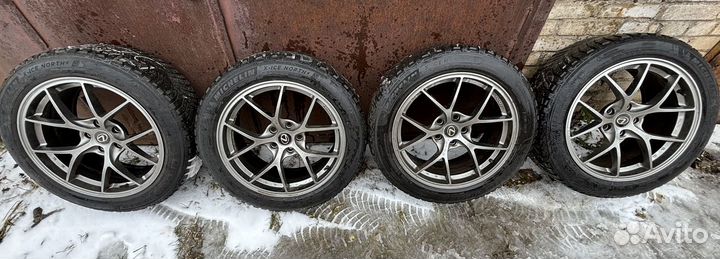 Колеса r18 lexus225/50 michelin зима диски 5 114.3