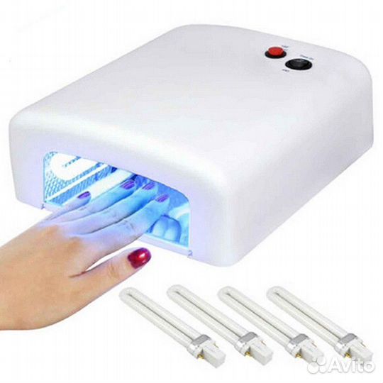 Лампа для маникюра и наборы гель лаков