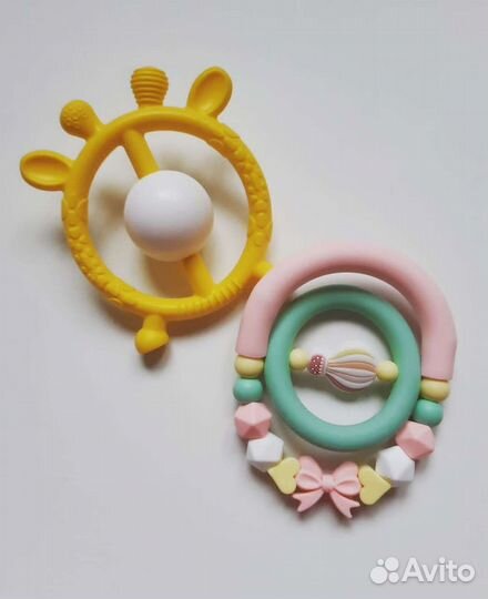 Погремушка-грызунок Жирафик