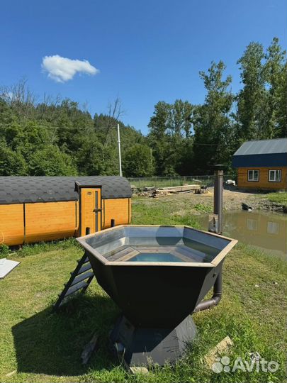 Банный чан из нержавейки 1800мм на 2-4 человека