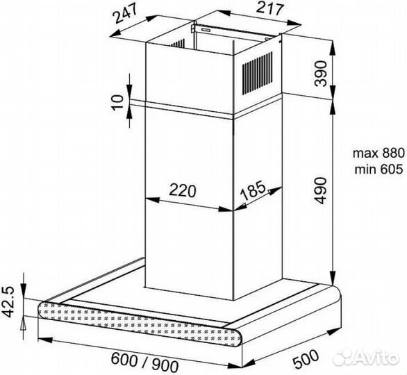Вытяжка Korting KHC 9958 XGN