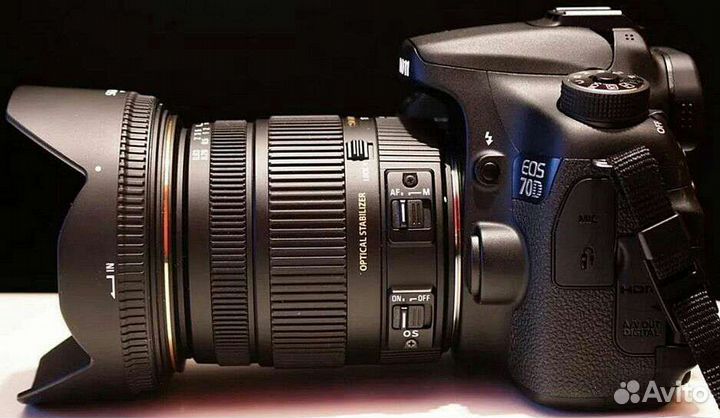 Зеркальный фотоаппарат Canon 70D,объектив sigma 17