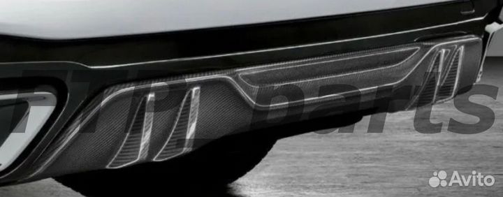 Карбоновый диффузор Юбка бампера BMW X5