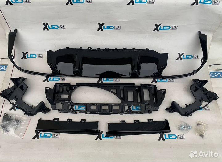 Диффузор заднего бампера Mercedes w213 рестайл