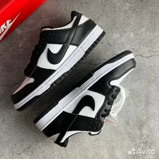 Кроссовки Nike Dunk Low Black White (36-45)