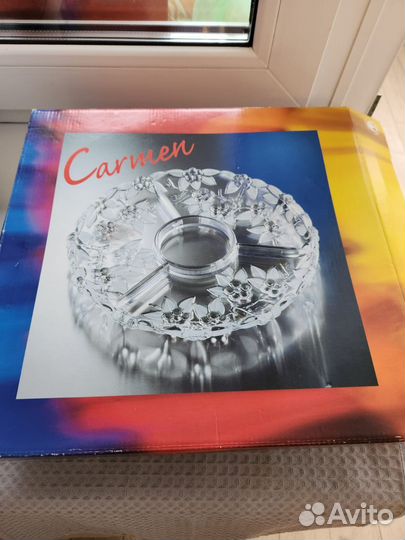 Менажница хрустальная