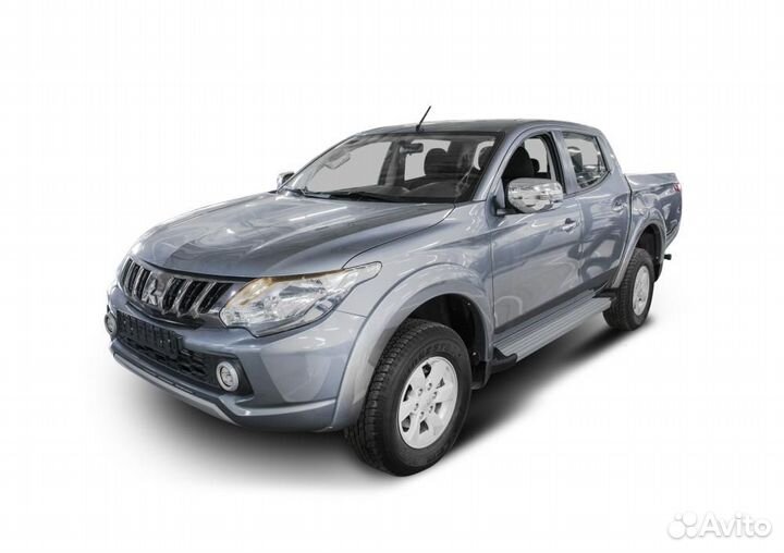 Пороги Подножки Mitsubishi L200 2006-15-19- Silver