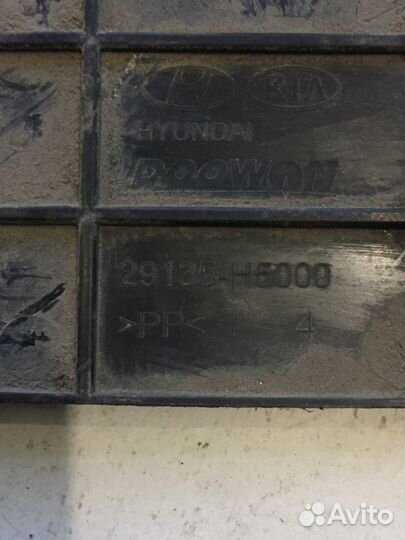 Воздуховод радиатор верхний Киа Рио Kia Rio 4