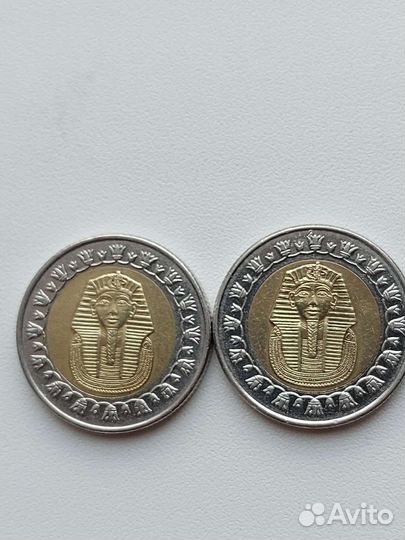 Монеты Египта,Туниса, Грузии и Кипра