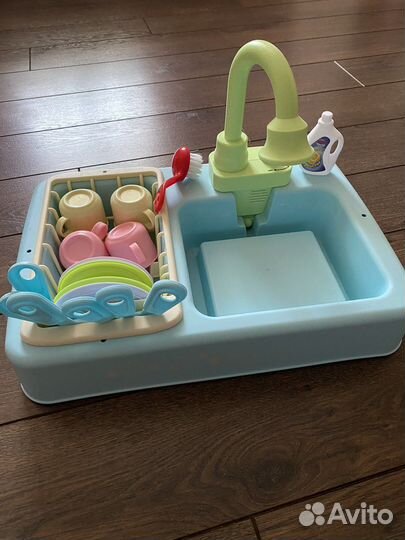 Мойка игрушечная, Кухонная раковина с водой