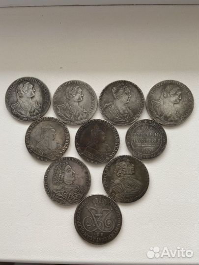 Царские монеты 7 шт (сувенирные)