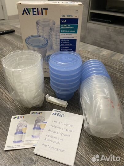 Баночки для хранения грудного молока новые