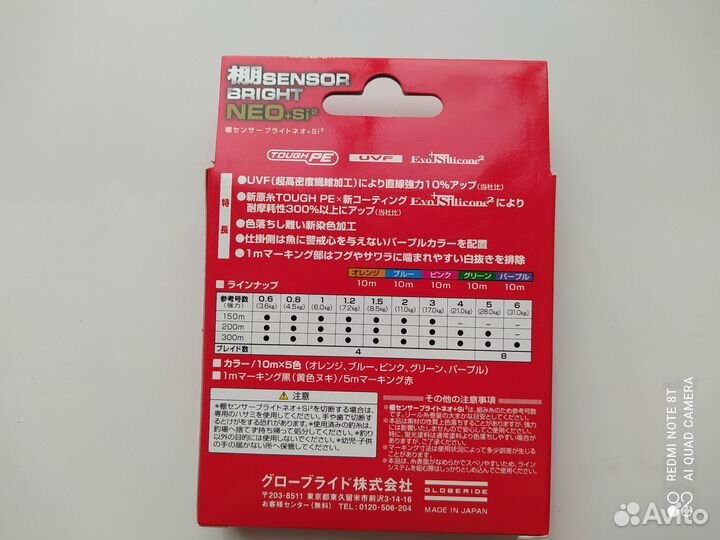 Плетеный шнур daiwa UVF bright NEO +Si № 0.6 PE