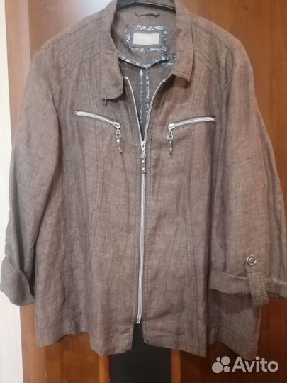 Пиджак лен 56раз