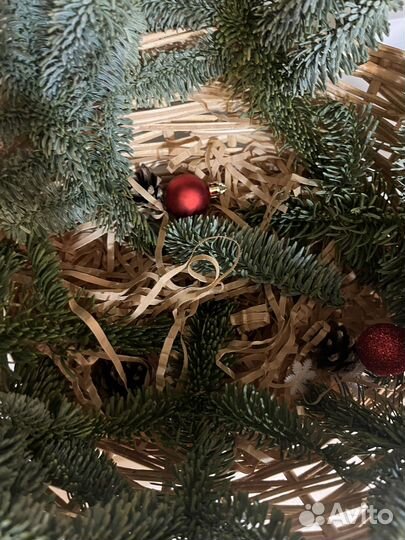 Корзина для подарка новогодняя