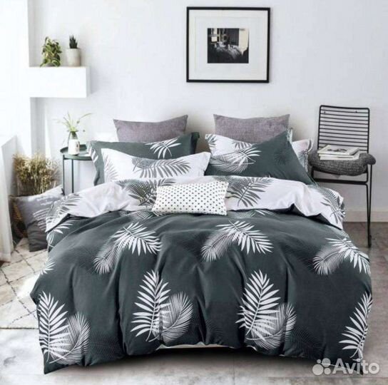 Mency Белье постельное Евро Сатин Хлопок