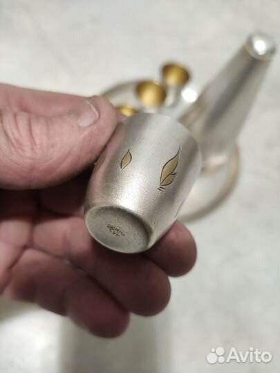 Мельхиоровй набор для ликёра