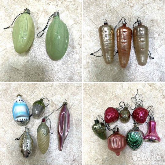 Елочные игрушки советские СССР