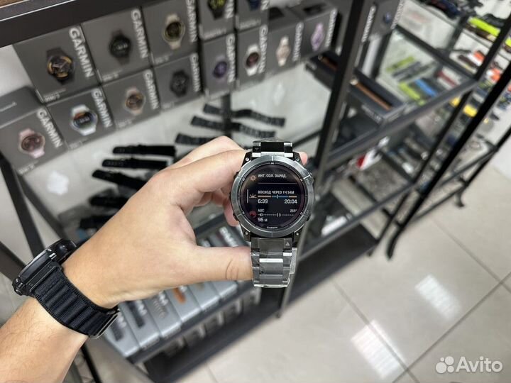 Garmin Fenix 7X Pro Sapphire Solar + титановый бра