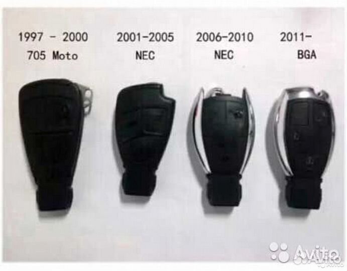 Mercedes BE KEY Xhorse с токенами (ключ рыбка)