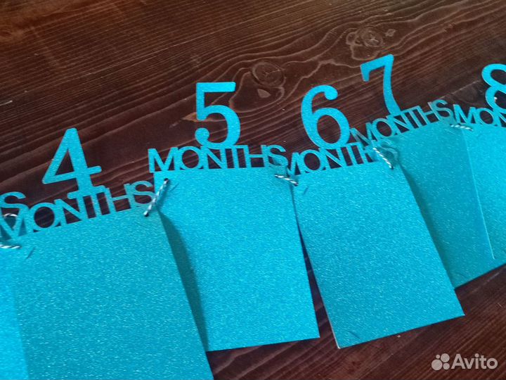 Гирлянда на годик для фотографий малыша б/у