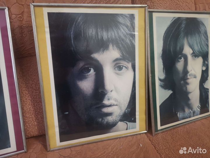 Портреты The Beatles в рамках 30х24