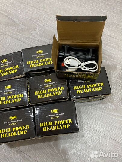 Подарок на 23 февраля налобный фонарь