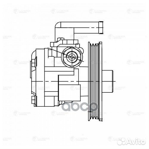 Насос гур для а/м Hyundai Tucson (04) /Kia Spor