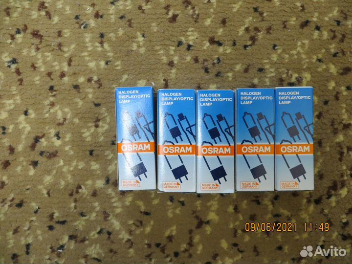 Галогеновые лампы для микроскопа 6V 20W