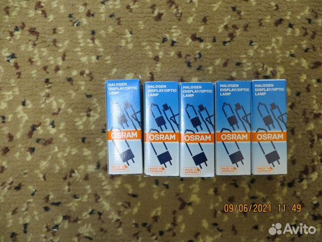 Галогеновые лампы для микроскопа 6V 20W