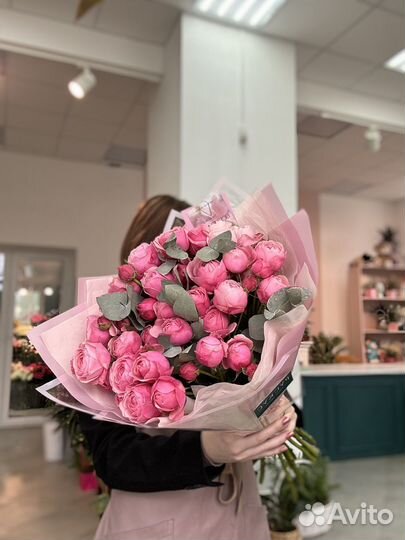 Розы кустовые букет цветов из роз