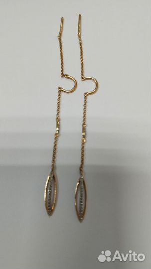 Серьги золото 585*