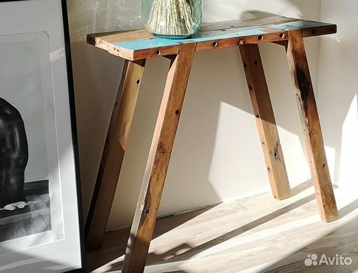 Напольная консоль из массива тика Бали Индонезия