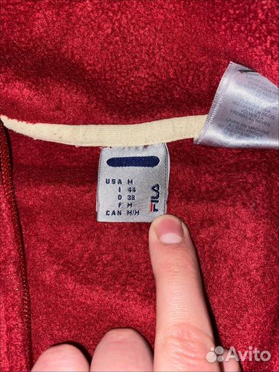 Флисовая кофта Fila размер M оригинал