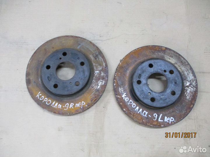 Тормозной диск передний Тойота Королла 150