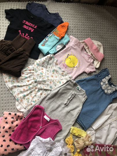 Вещи пакетом 74-80 для девочки