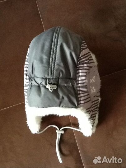 Шапка зимняя для девочки р.48-50 + манишка