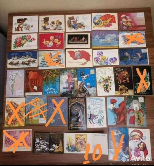 Открытки СССР чистые, Зарубин, 1956 год Семенов