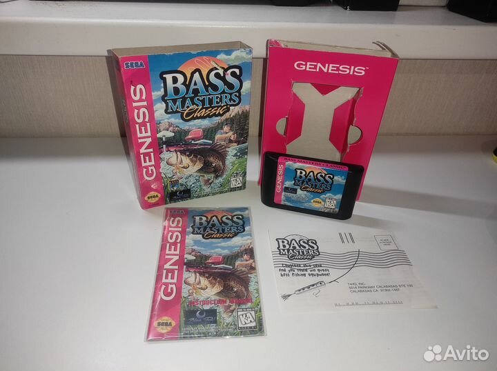 Bass Masters Classic картридж для Sega оригнал