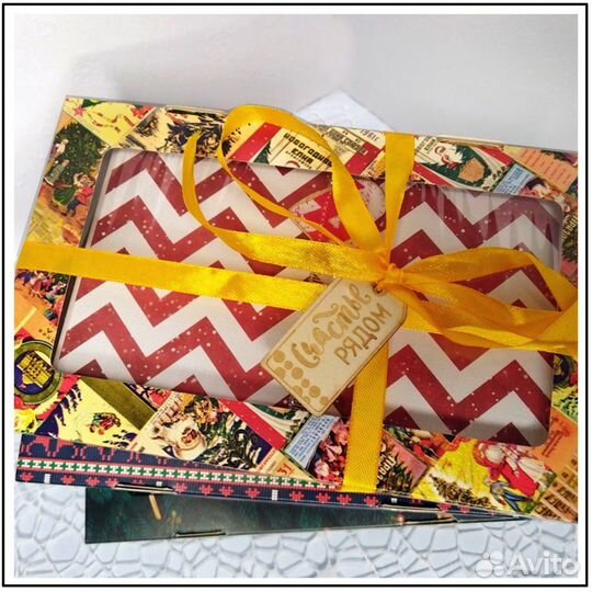 Новогодняя открытка ручной работы