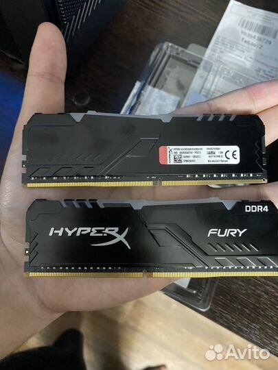 Оперативная память Hyperx fury ddr4 16gb RGB