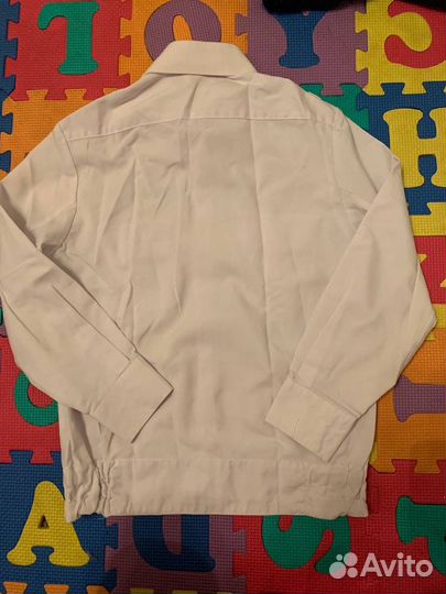 Рубашка белая для кадета 134-140