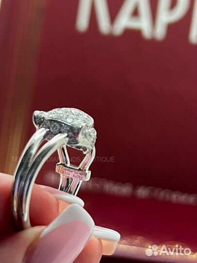 Кольцо Cartier Panthere белое золото 750