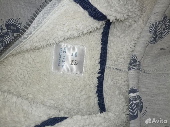 Флисовая кофта для мальчика 104