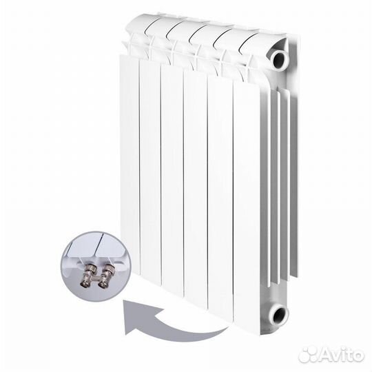 Алюминиевый секционный радиатор отопления Global V